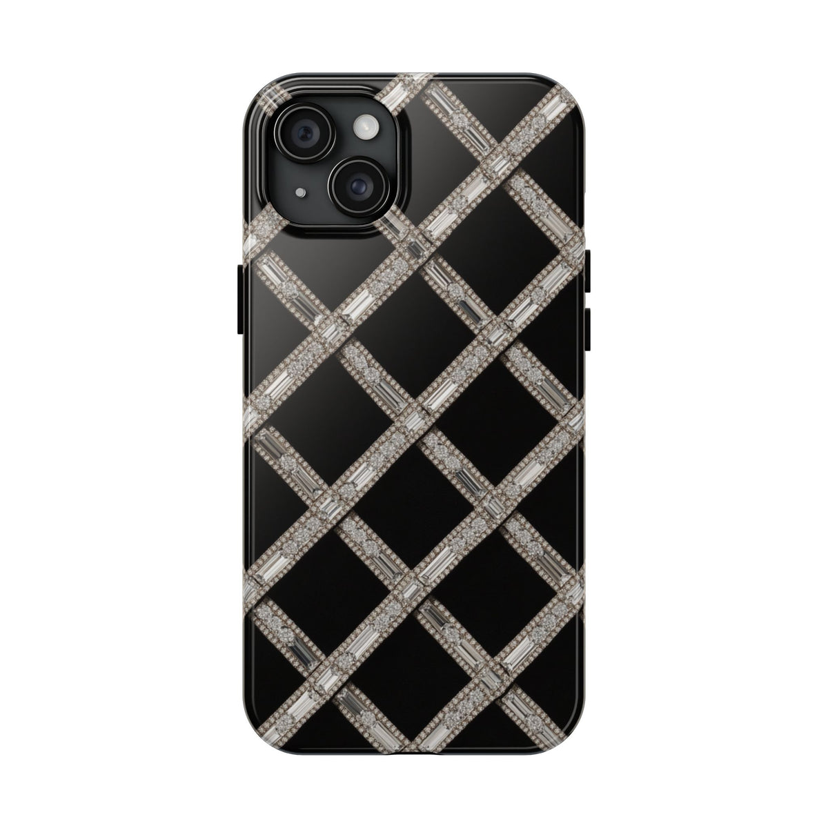 Fundas Premium MINUX para iPhone y Samsung Galaxy - Silver Diamond Lattice