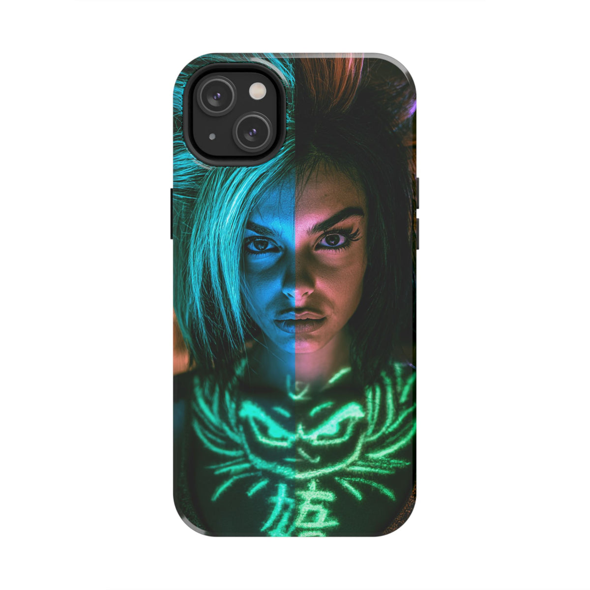 Funda Premium MINUX para iPhone y Samsung Galaxy - Neon girl 001
