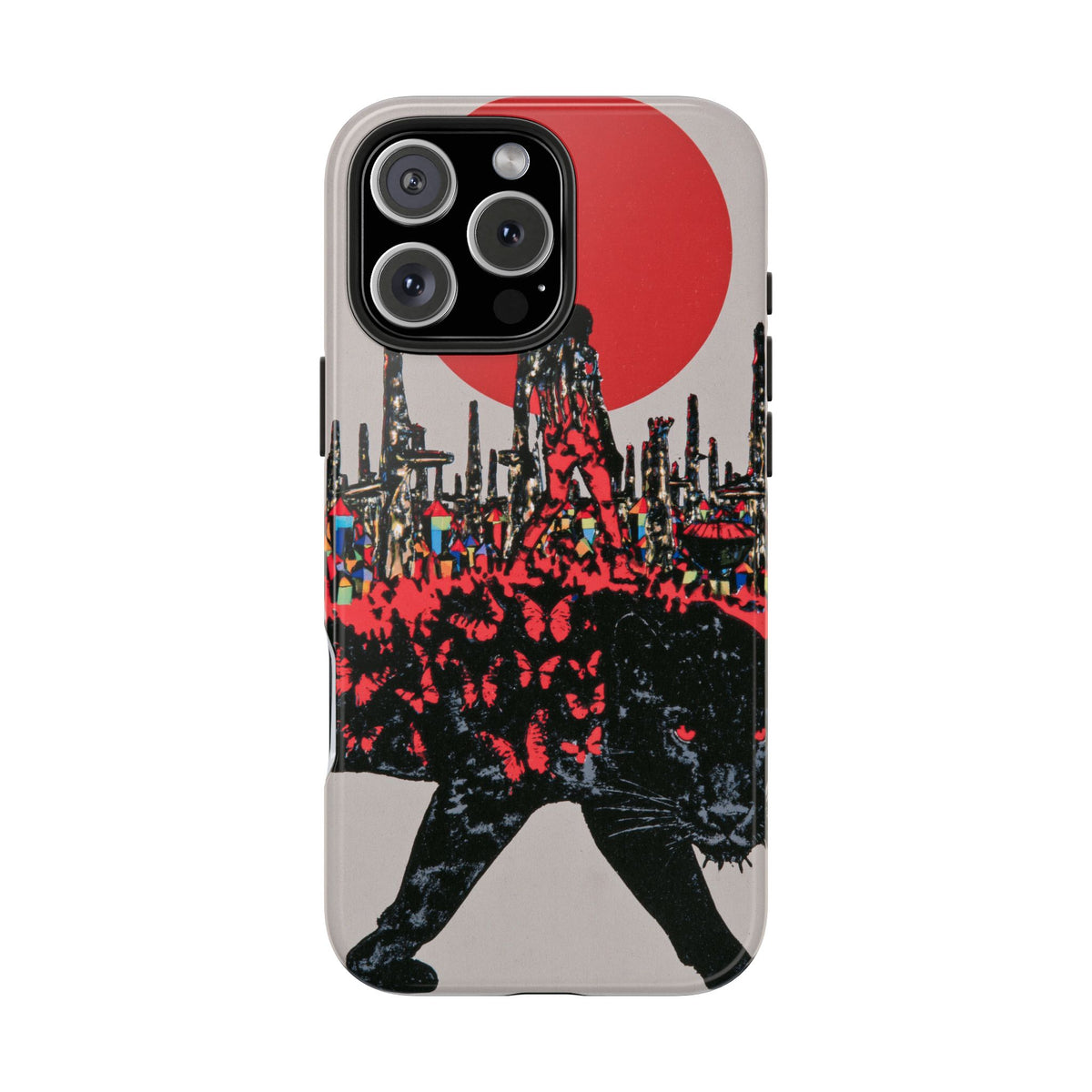 Fundas Premium MINUX para iPhone y Samsung Galaxy - Red Moon Panther