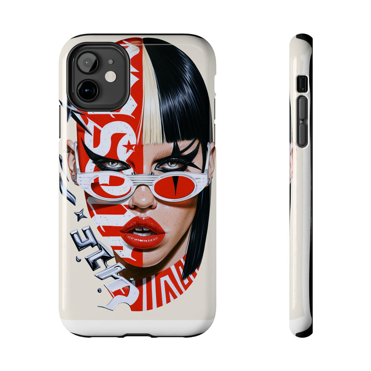 Fundas Premium MINUX para iPhone y Samsung Galaxy - Rebel Red Glasses