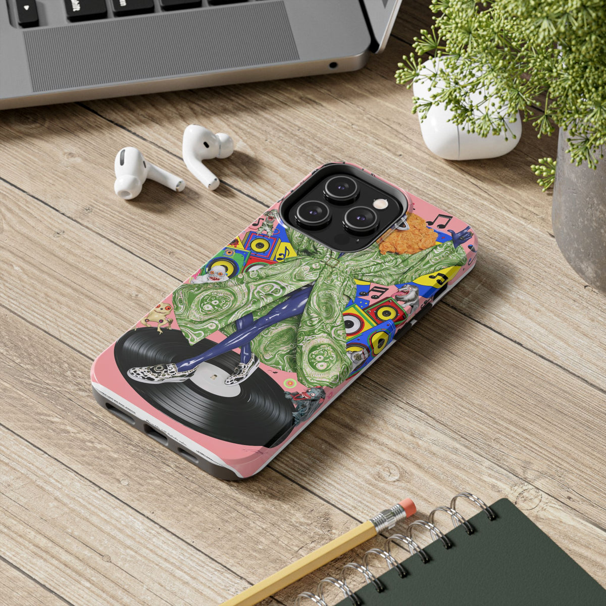 Fundas Premium MINUX para iPhone y Samsung Galaxy - Neon Tech Creature