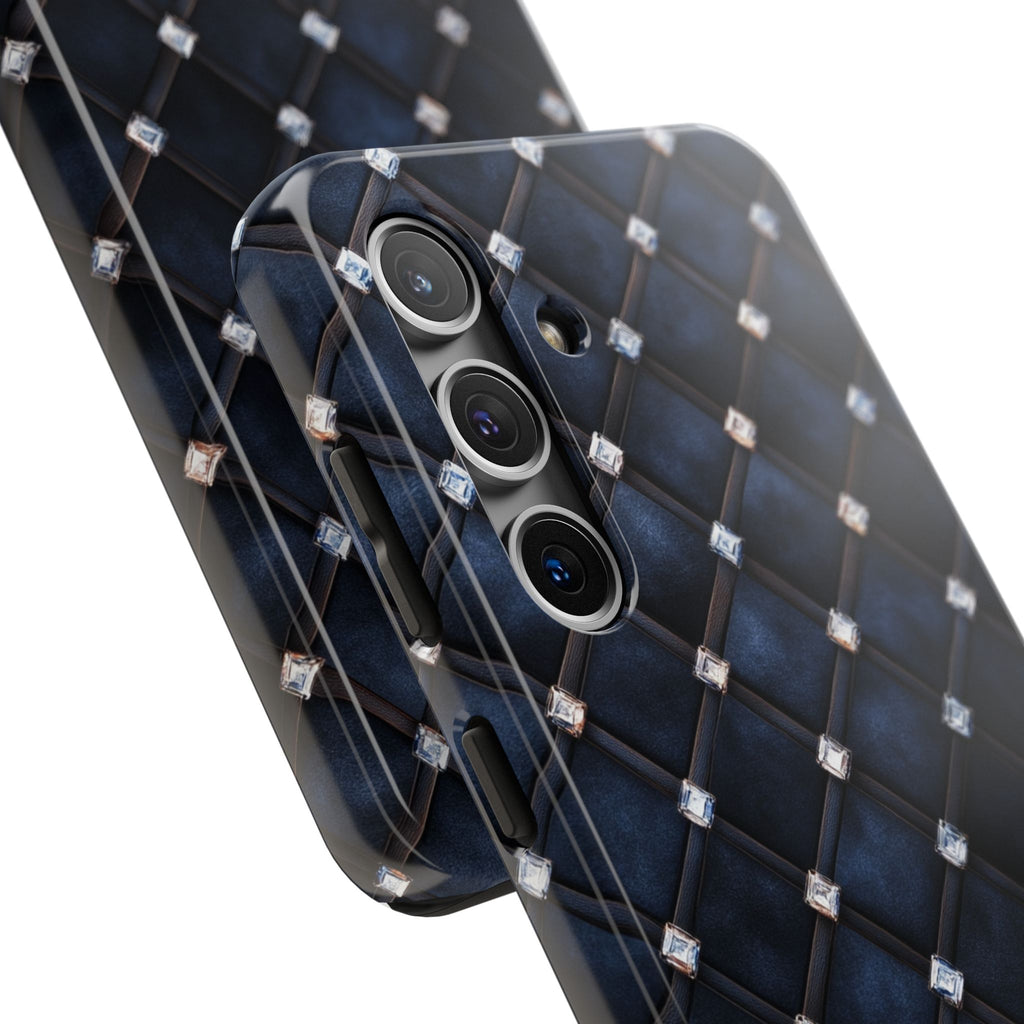 Fundas Premium MINUX para iPhone y Samsung Galaxy - Midnight Diamond Quilt