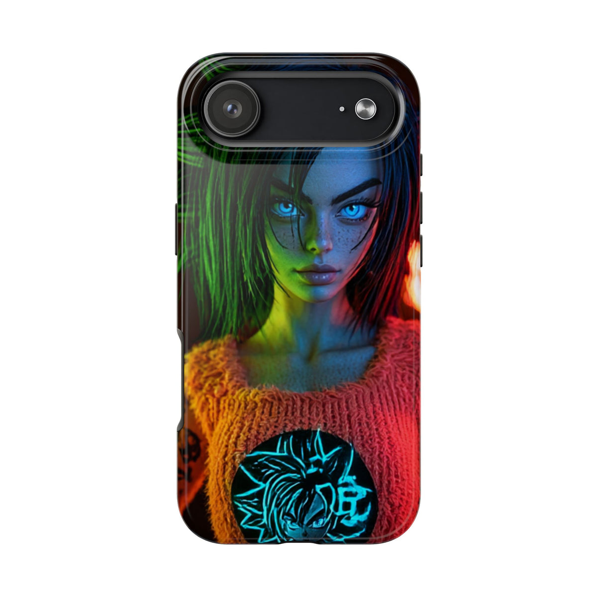 Funda Premium MINUX para iPhone y Samsung Galaxy - Neon girl 003