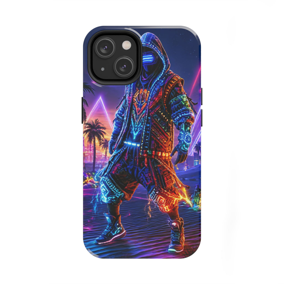 Funda Premium MINUX para iPhone y Samsung Galaxy - Cyberpunk Rave 002