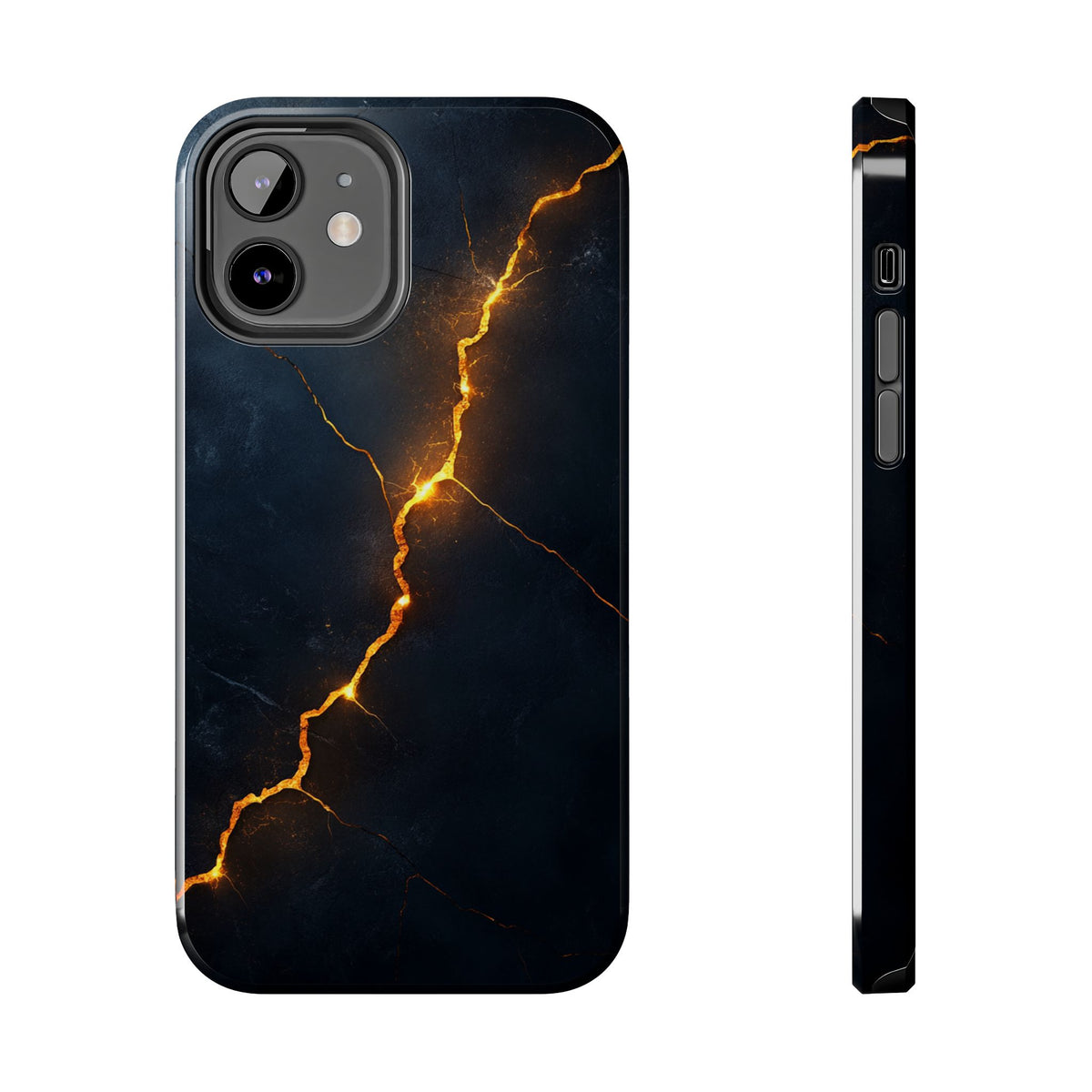 Fundas Premium MINUX para iPhone y Samsung Galaxy - Electric Gold Vein