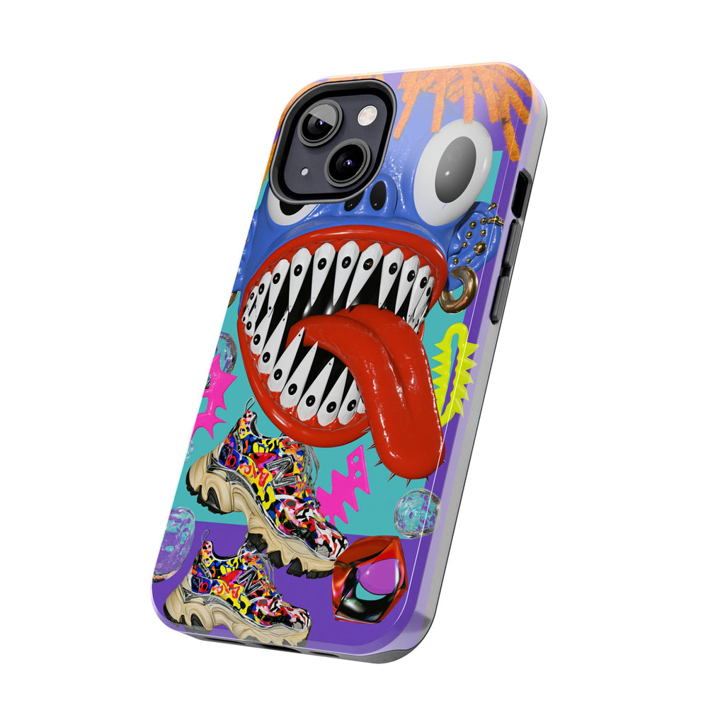 Fundas Premium MINUX para iPhone y Samsung Galaxy - Blue Monster Riot