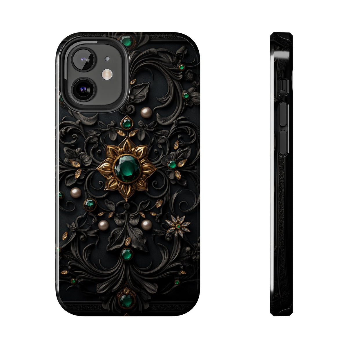 Fundas Premium MINUX para iPhone y Samsung Galaxy - Emerald Gothic Relic