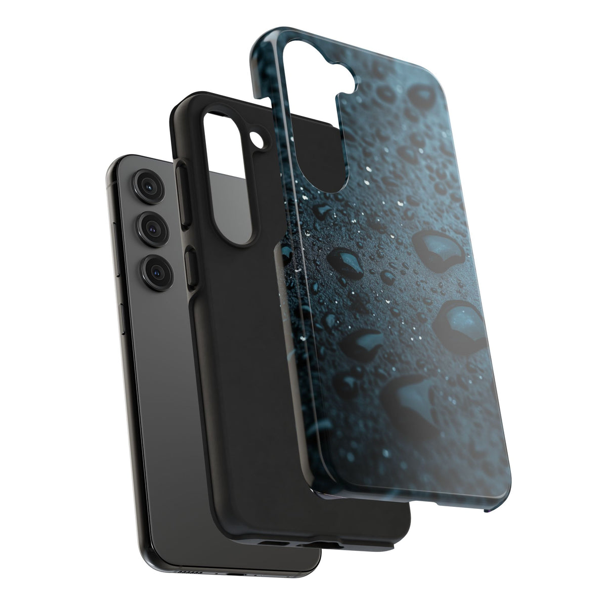 Fundas Premium MINUX para iPhone y Samsung Galaxy - Midnight Water Drops