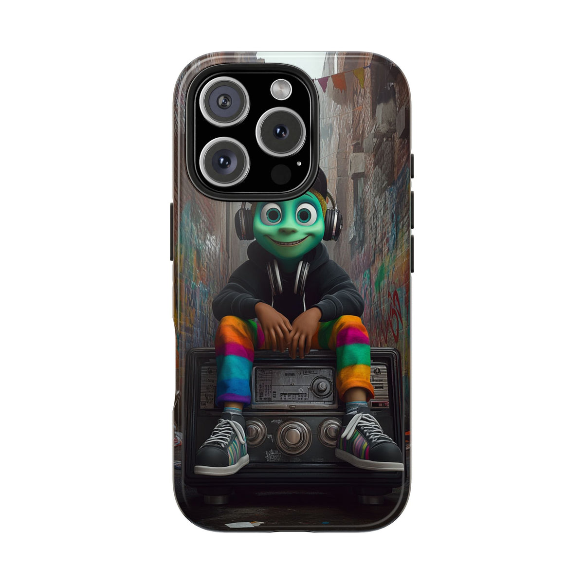 Funda Premium MINUX para iPhone y Samsung Galaxy - Alien Boy
