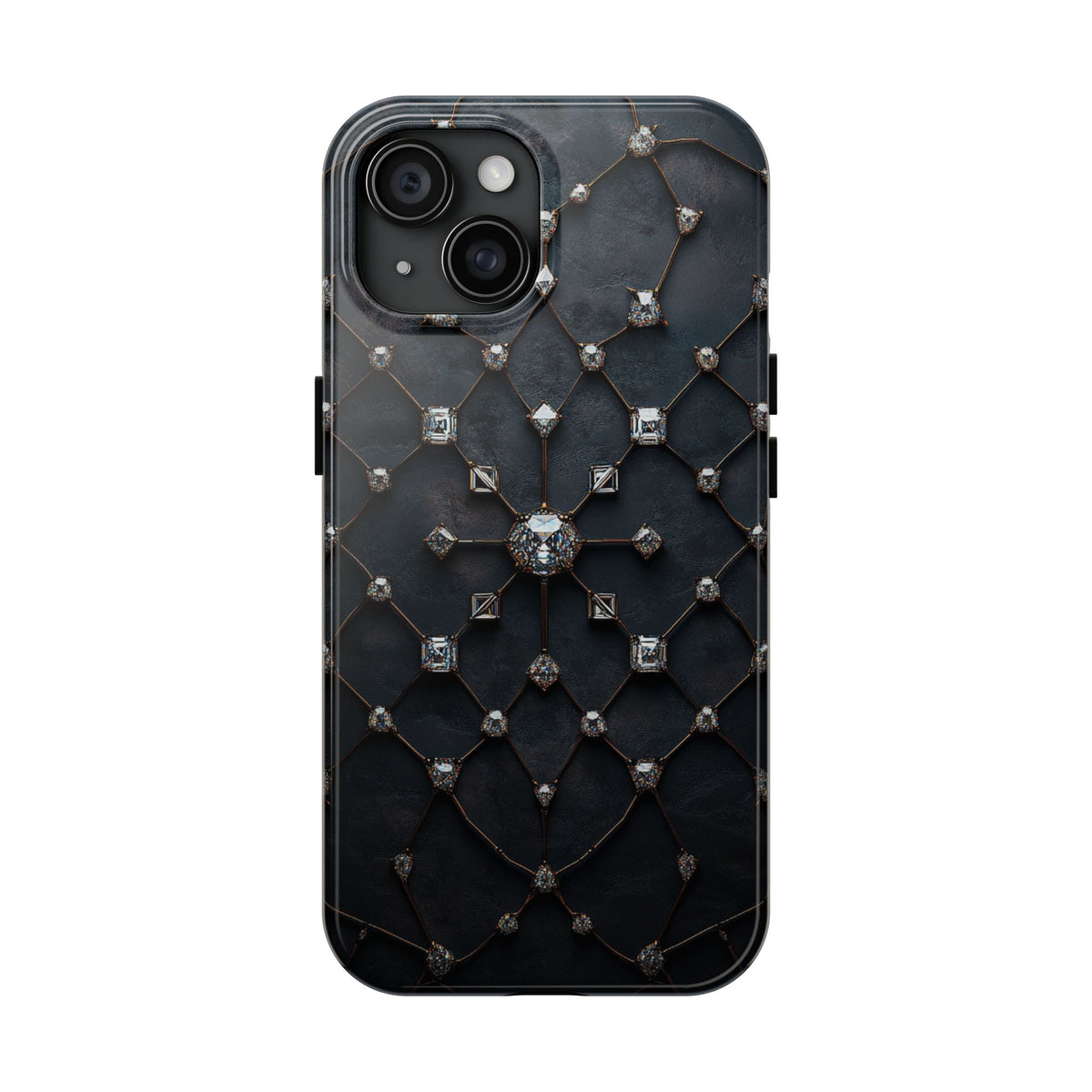 Fundas Premium MINUX para iPhone y Samsung Galaxy - Obsidian Diamond Filigree