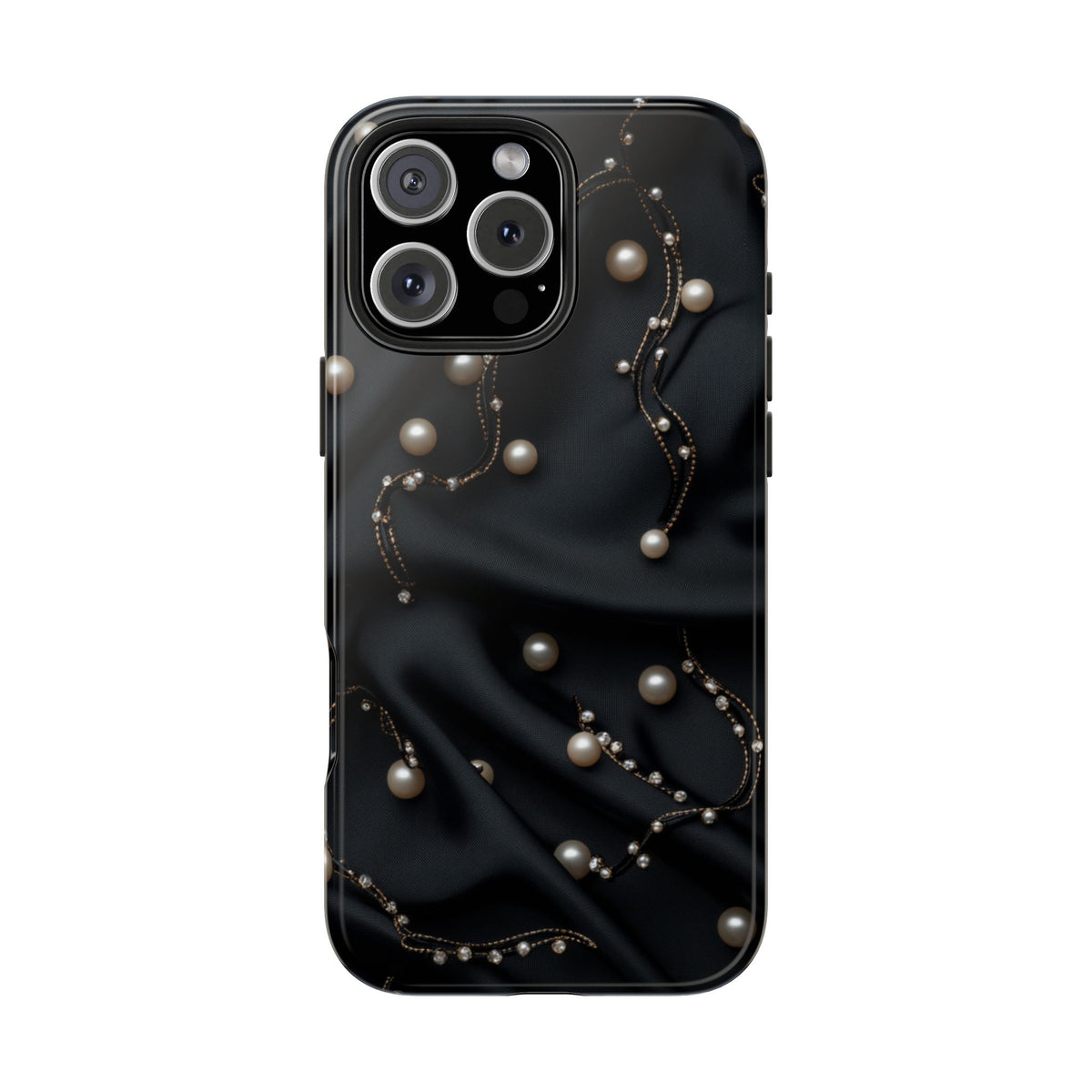 Fundas Premium MINUX para iPhone y Samsung Galaxy - Pearl Chain Velvet