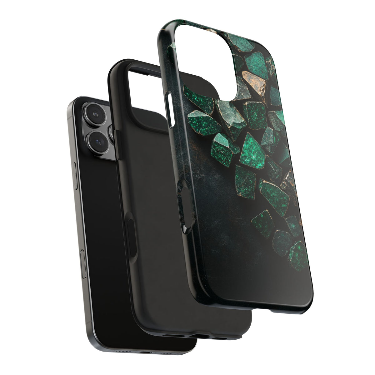 Fundas Premium MINUX para iPhone y Samsung Galaxy - Emerald Crystal Scatter