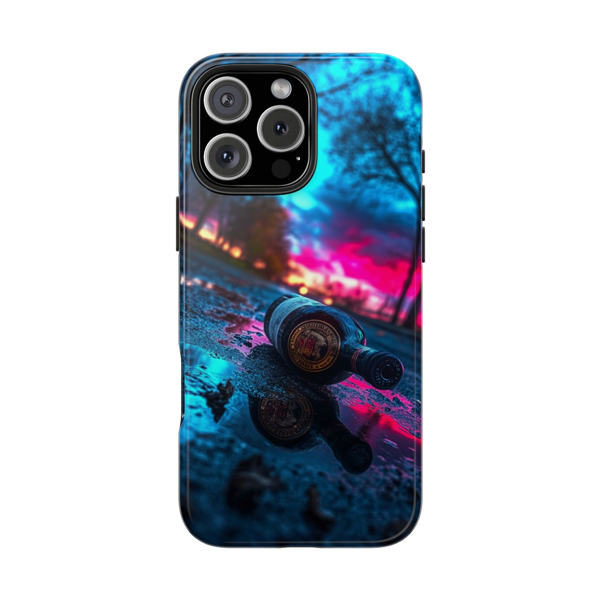 Funda Premium MINUX para iPhone y Samsung Galaxy - Neon Color Bottle