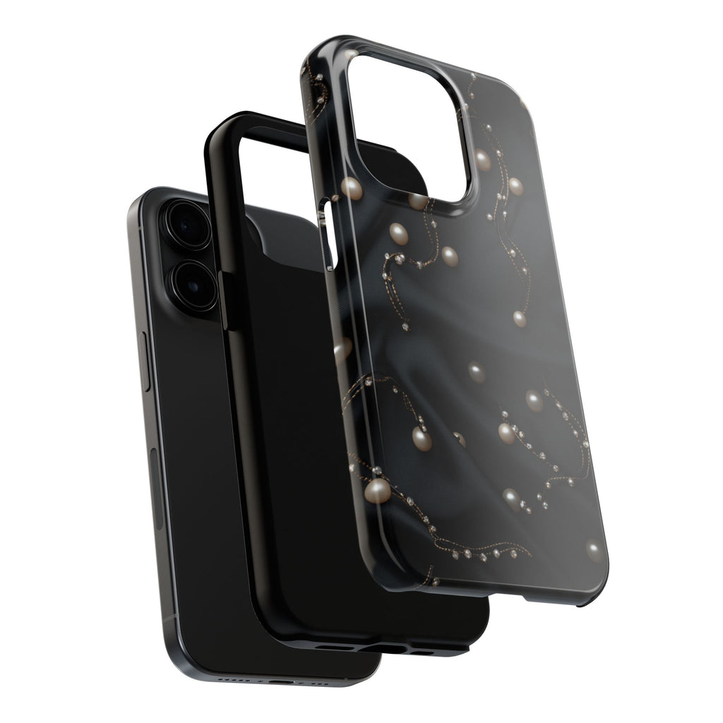Fundas Premium MINUX para iPhone y Samsung Galaxy - Pearl Chain Velvet