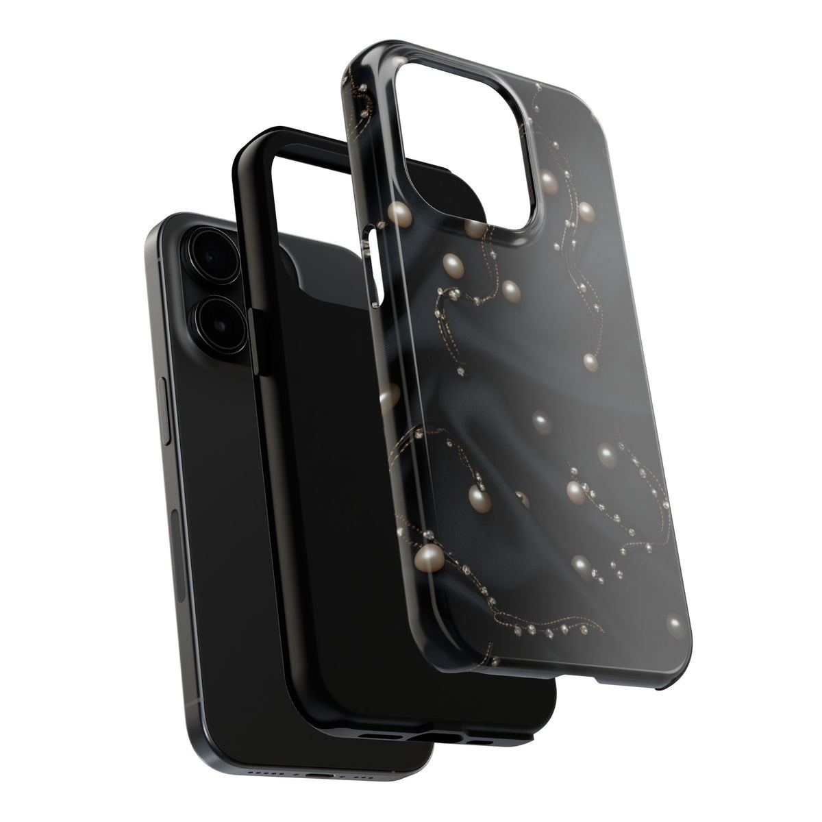 Fundas Premium MINUX para iPhone y Samsung Galaxy - Pearl Chain Velvet