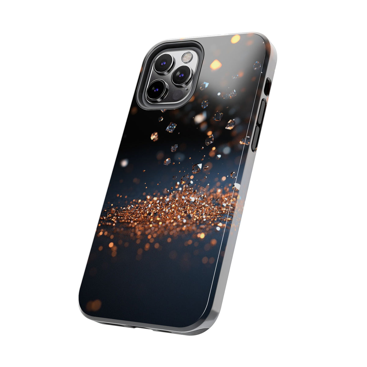 Fundas Premium MINUX para iPhone y Samsung Galaxy - Golden Diamond Dust