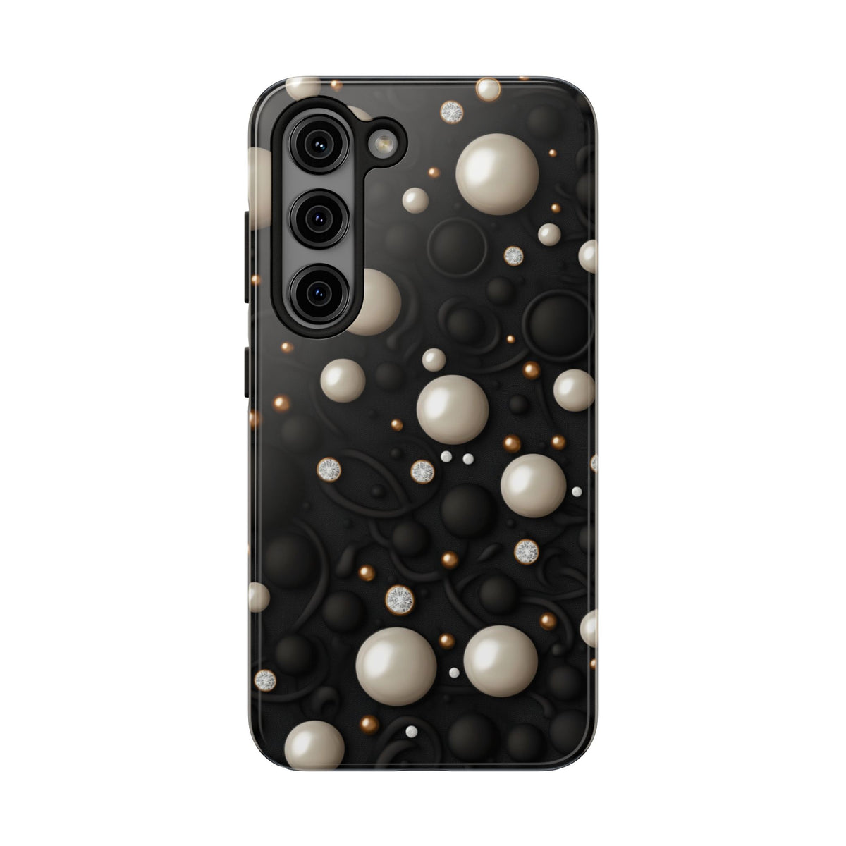 Fundas Premium MINUX para iPhone y Samsung Galaxy - Ivory Pearl Obsidian