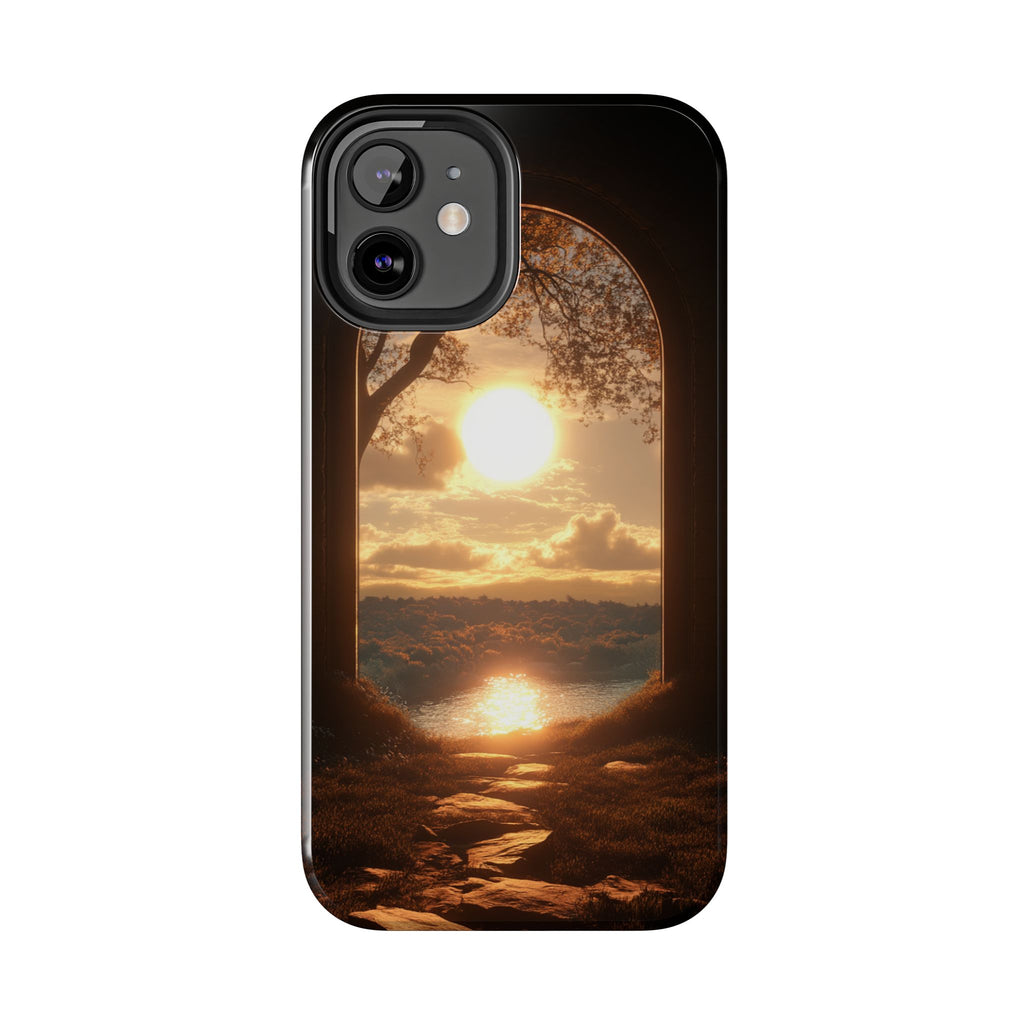 Fundas Premium MINUX para iPhone y Samsung Galaxy - Golden Archway