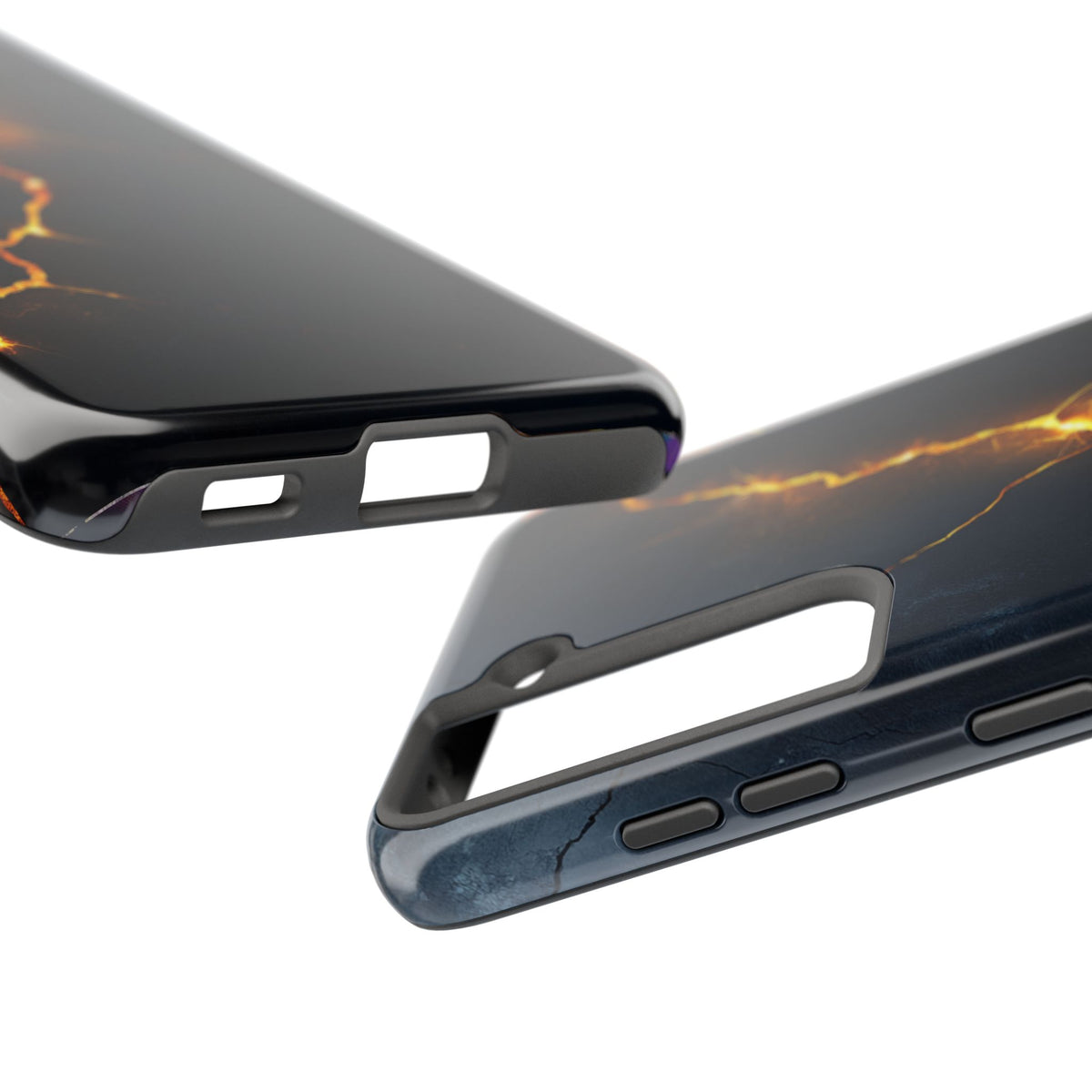 Fundas Premium MINUX para iPhone y Samsung Galaxy - Electric Gold Vein