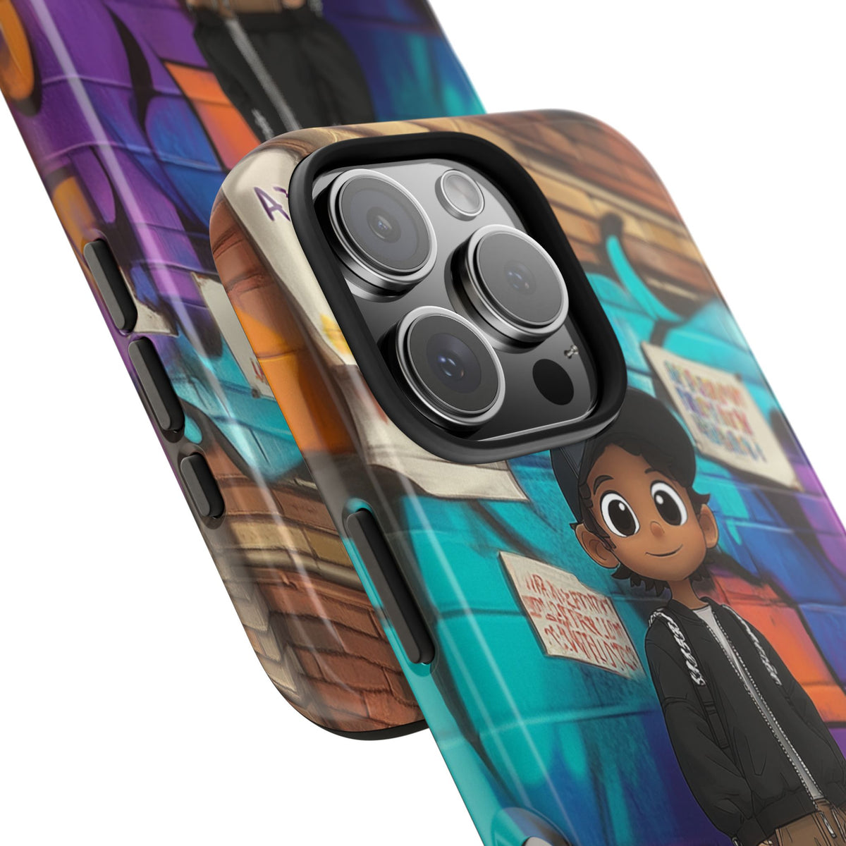 Funda Premium MINUX para iPhone y Samsung Galaxy - Street Boy 002