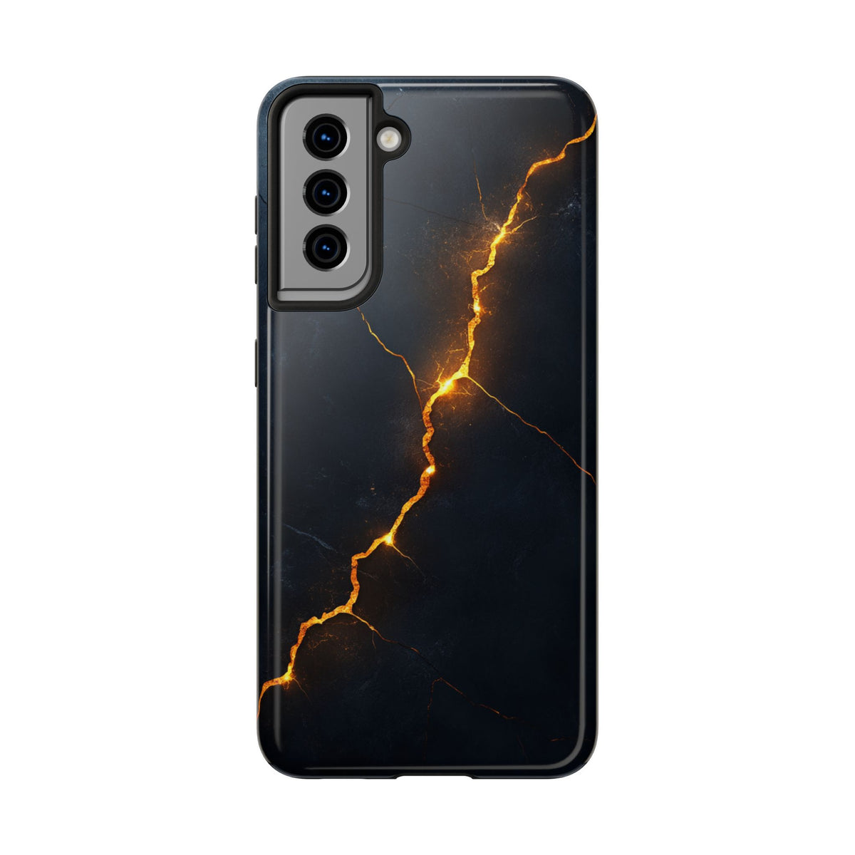 Fundas Premium MINUX para iPhone y Samsung Galaxy - Electric Gold Vein