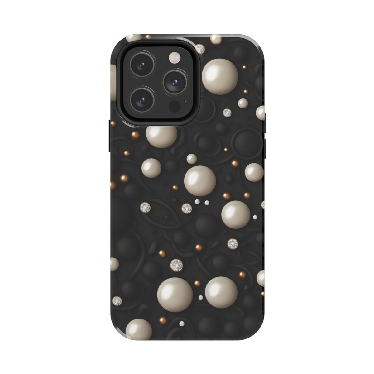 Fundas Premium MINUX para iPhone y Samsung Galaxy - Ivory Pearl Obsidian