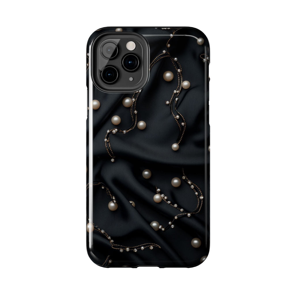 Fundas Premium MINUX para iPhone y Samsung Galaxy - Pearl Chain Velvet