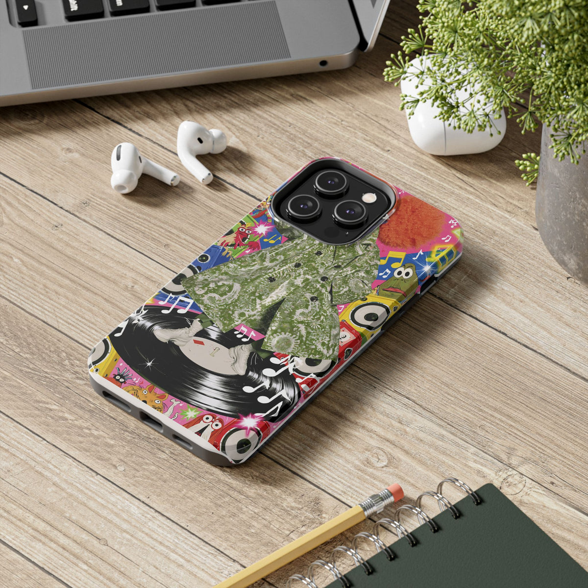 Fundas Premium MINUX para iPhone y Samsung Galaxy - Purple Tech Creature