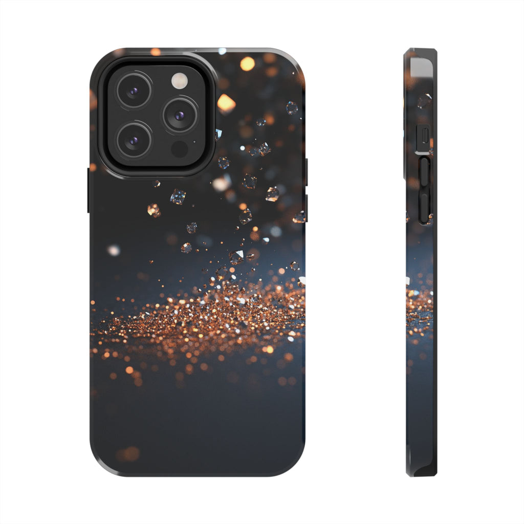 Fundas Premium MINUX para iPhone y Samsung Galaxy - Golden Diamond Dust