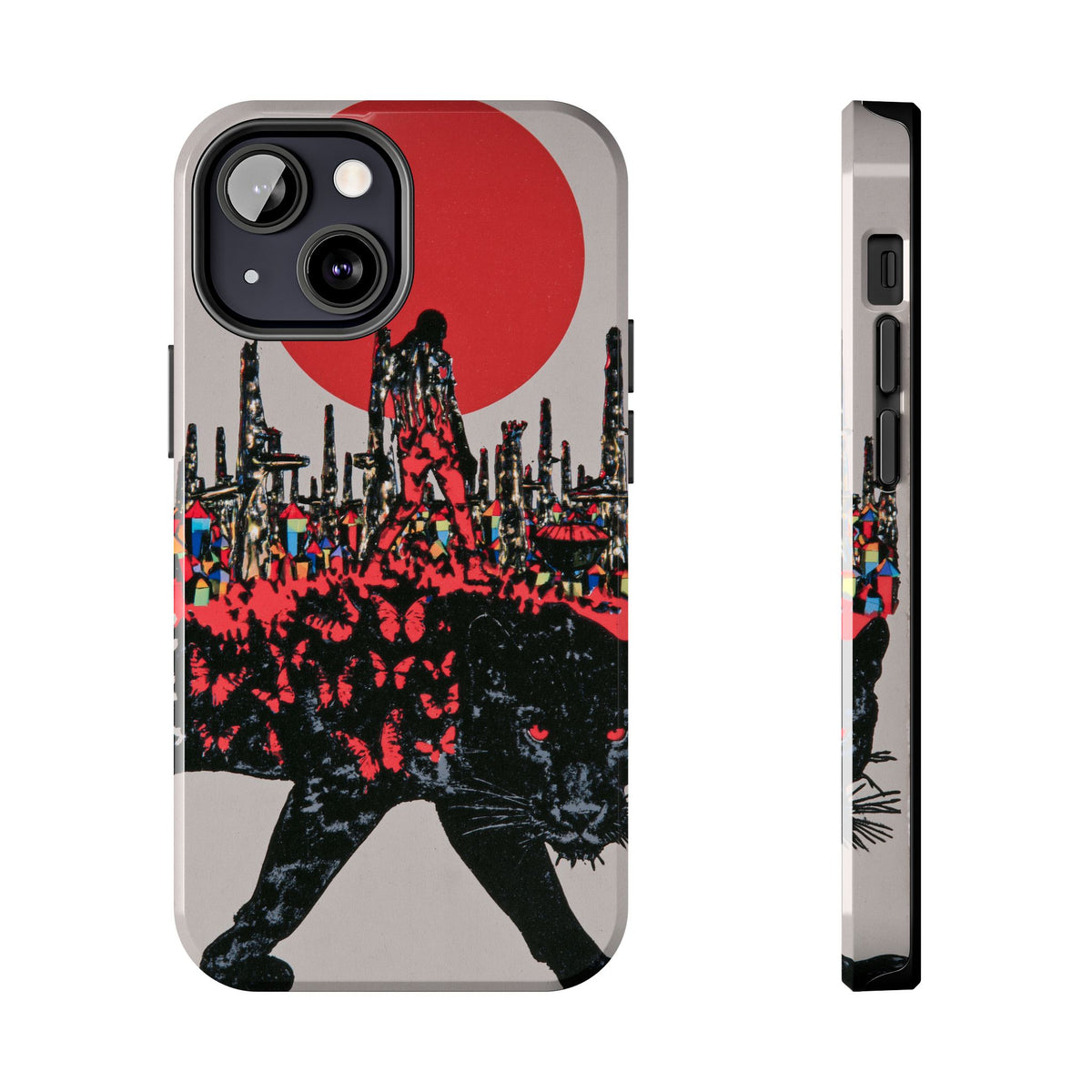 Fundas Premium MINUX para iPhone y Samsung Galaxy - Red Moon Panther