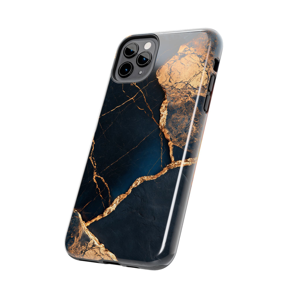 Funda Premium MINUX para iPhone y Samsung Galaxy - Golden Marble