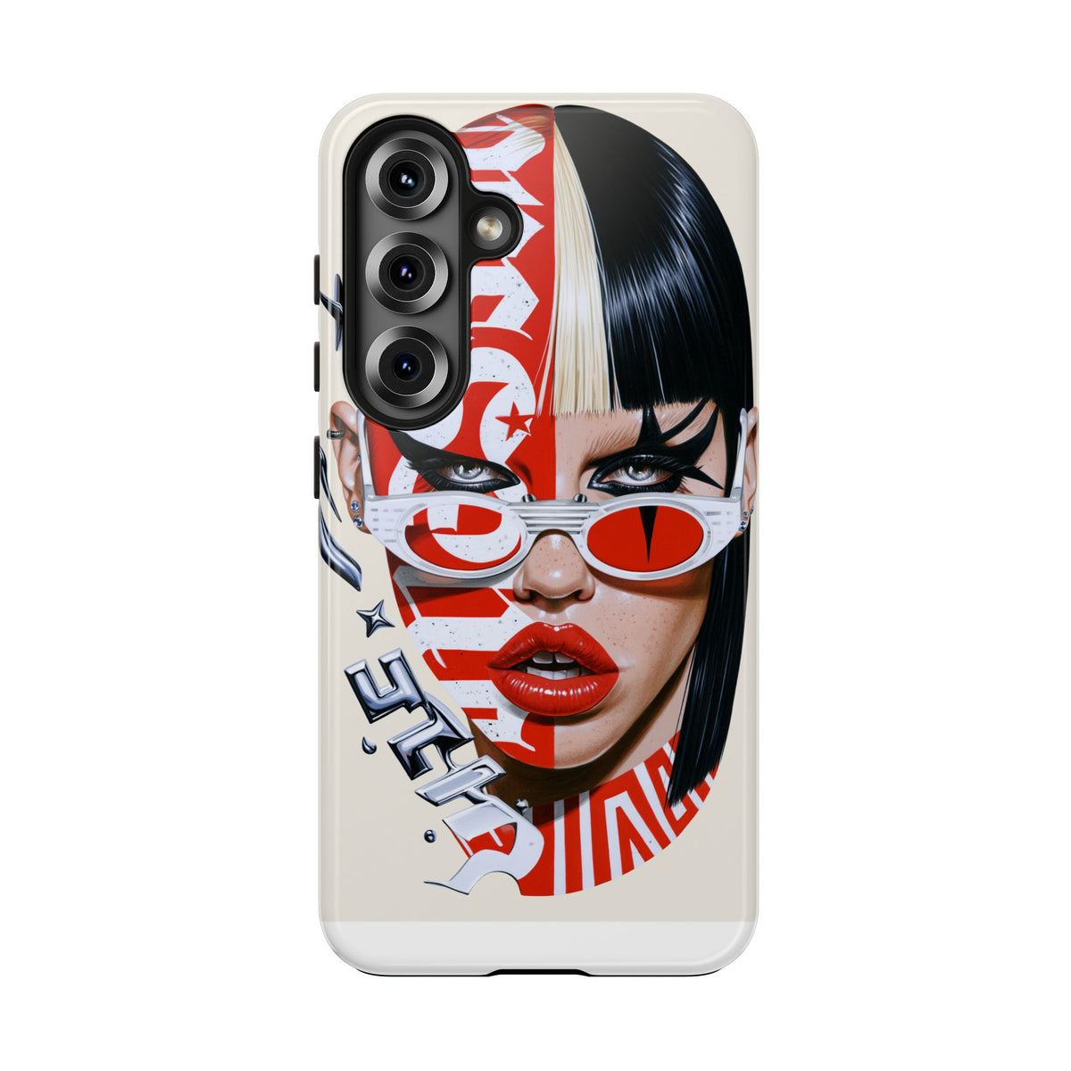 Fundas Premium MINUX para iPhone y Samsung Galaxy - Rebel Red Glasses