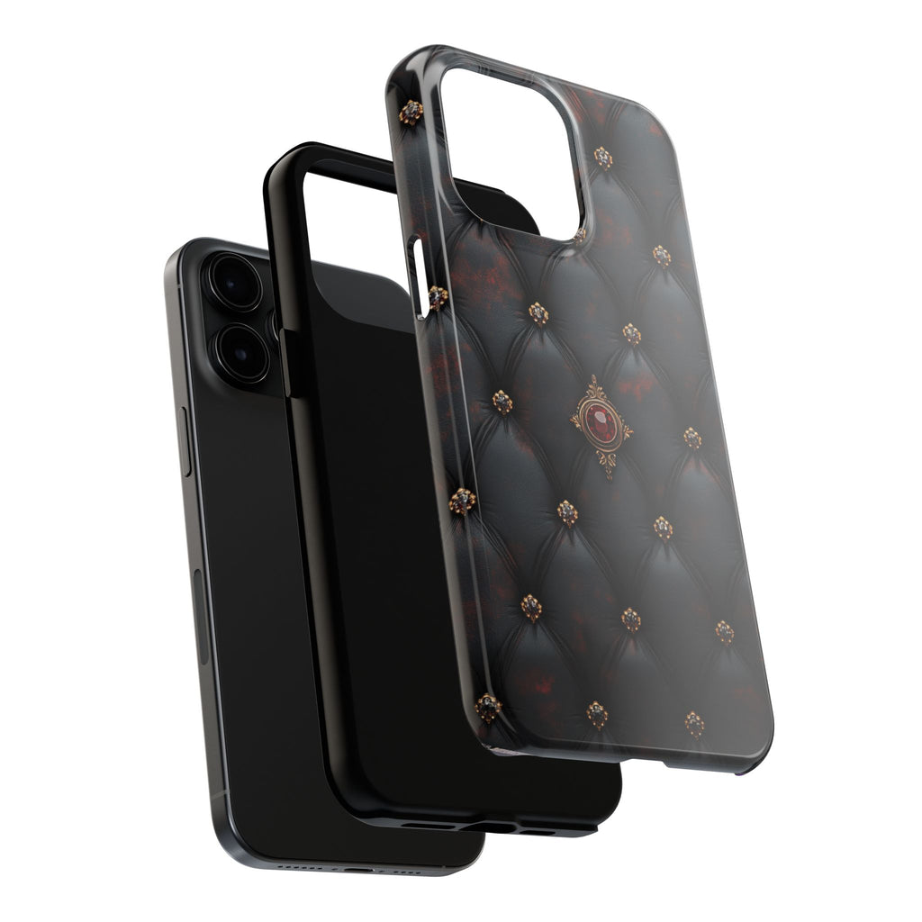 Fundas Premium MINUX para iPhone y Samsung Galaxy - Ruby Buttoned Velvet