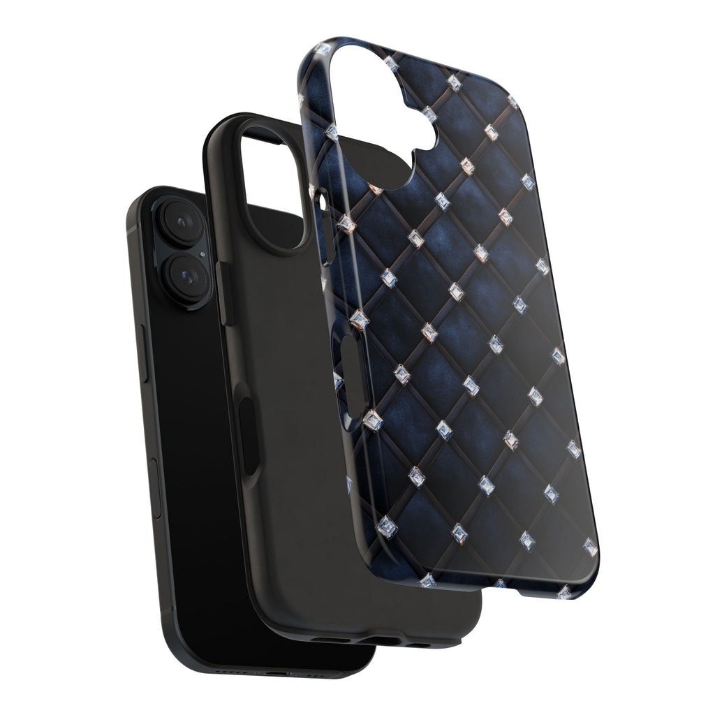 Fundas Premium MINUX para iPhone y Samsung Galaxy - Midnight Diamond Quilt