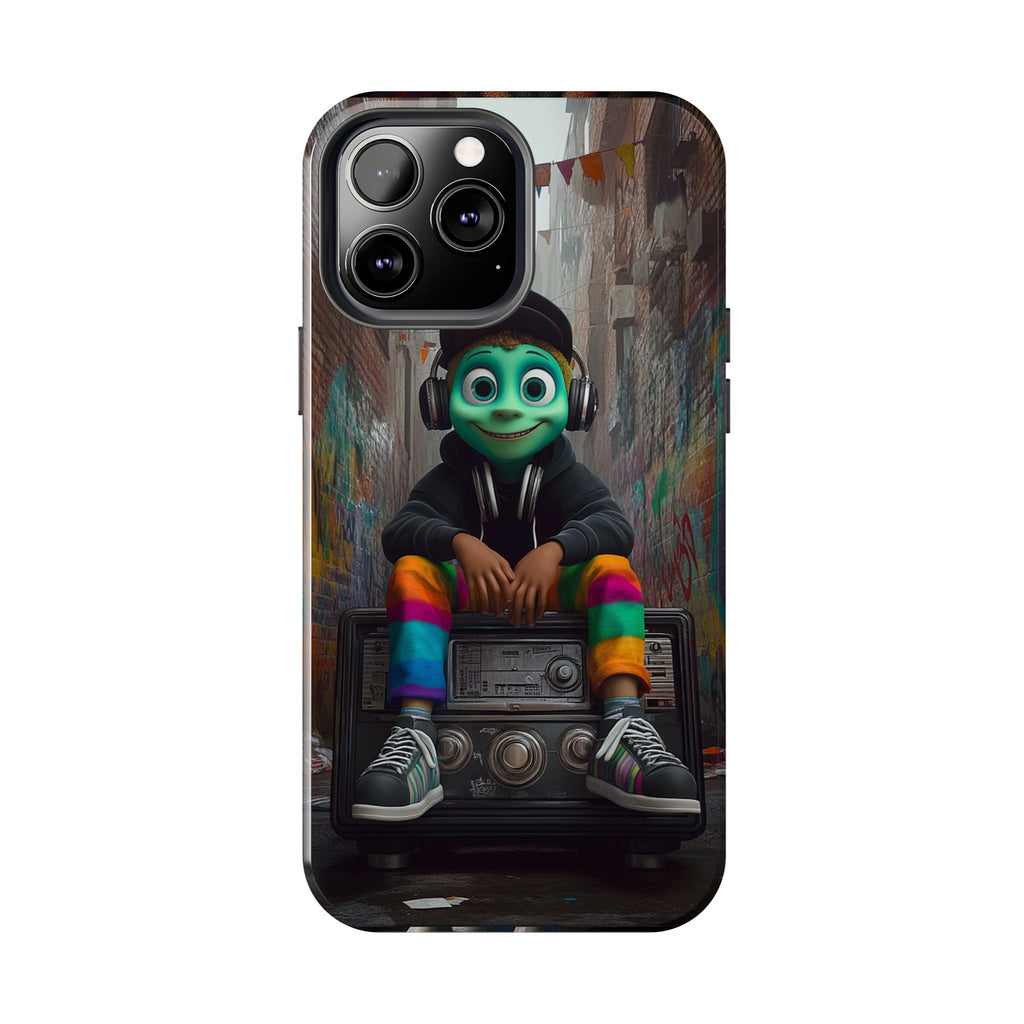 Funda Premium MINUX para iPhone y Samsung Galaxy - Alien Boy