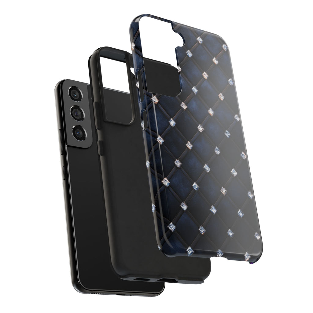 Fundas Premium MINUX para iPhone y Samsung Galaxy - Midnight Diamond Quilt