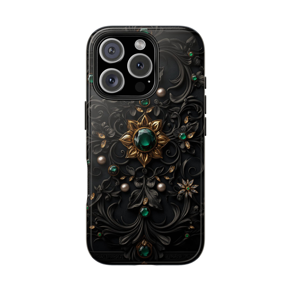 Fundas Premium MINUX para iPhone y Samsung Galaxy - Emerald Gothic Relic