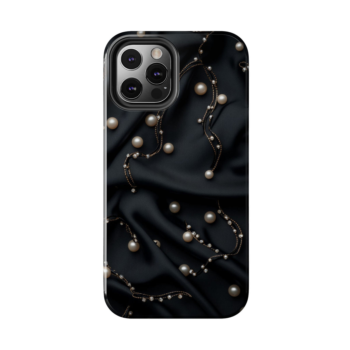 Fundas Premium MINUX para iPhone y Samsung Galaxy - Pearl Chain Velvet