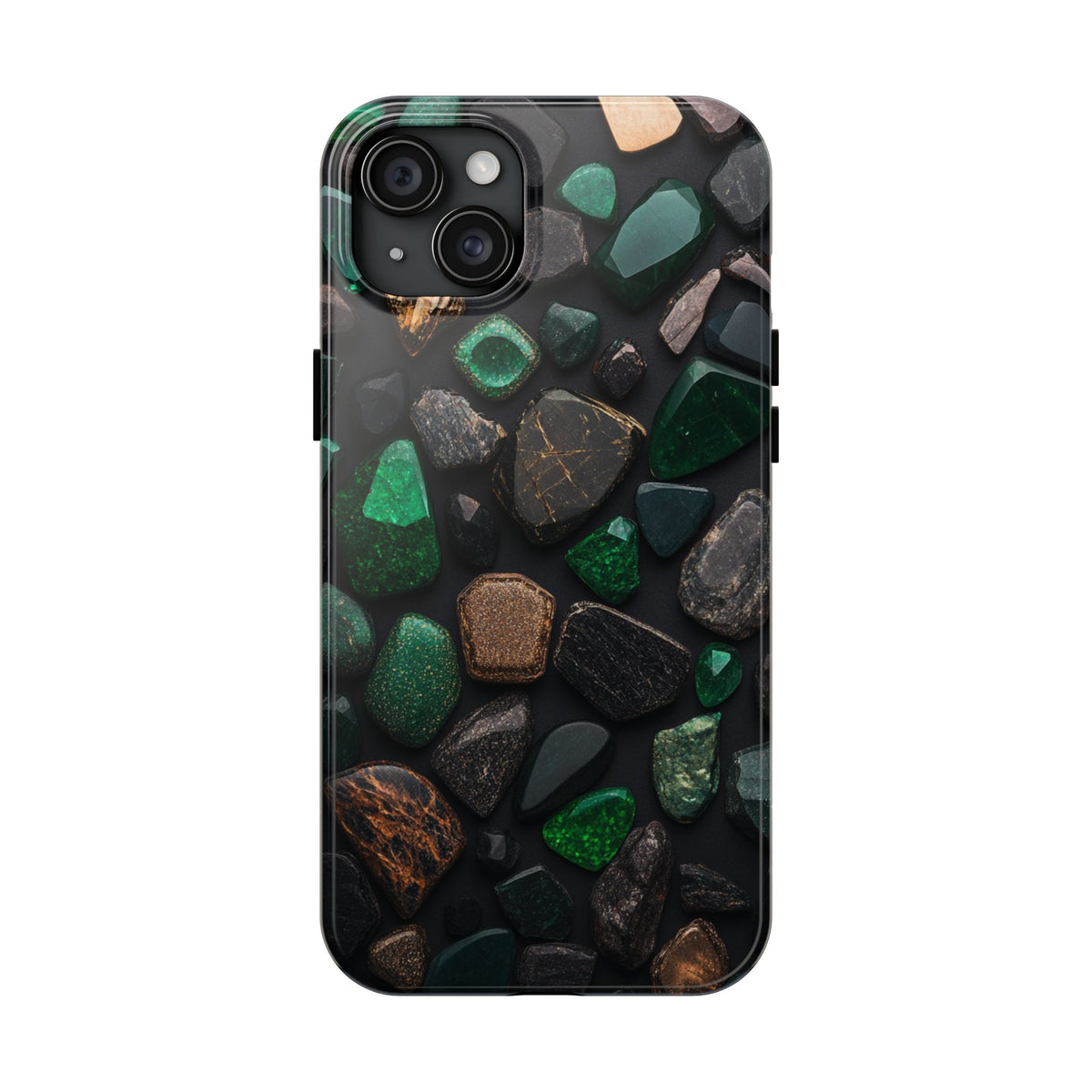Fundas Premium MINUX para iPhone y Samsung Galaxy - Emerald Stone Mosaic