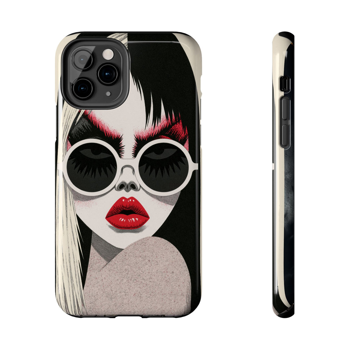 Fundas Premium MINUX para iPhone y Samsung Galaxy - Midnight Red Glasses