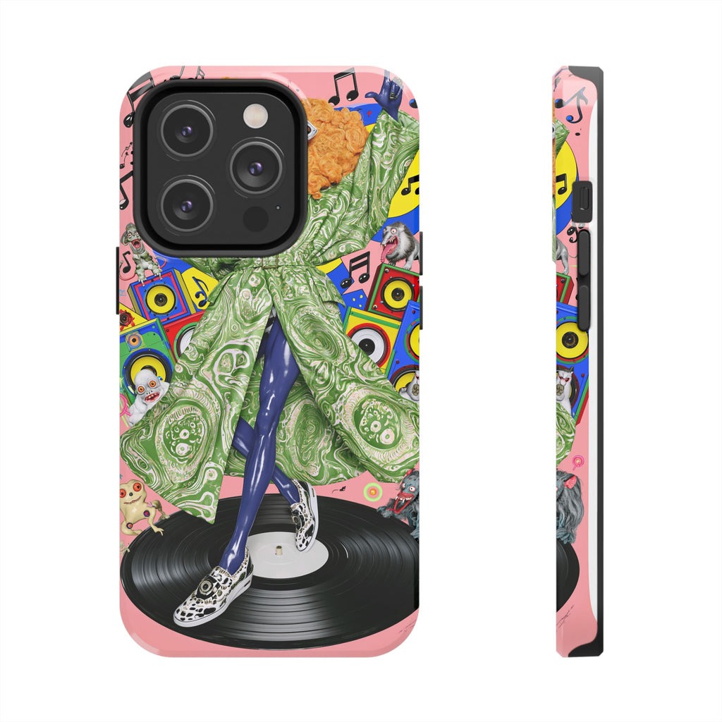 Fundas Premium MINUX para iPhone y Samsung Galaxy - Neon Tech Creature