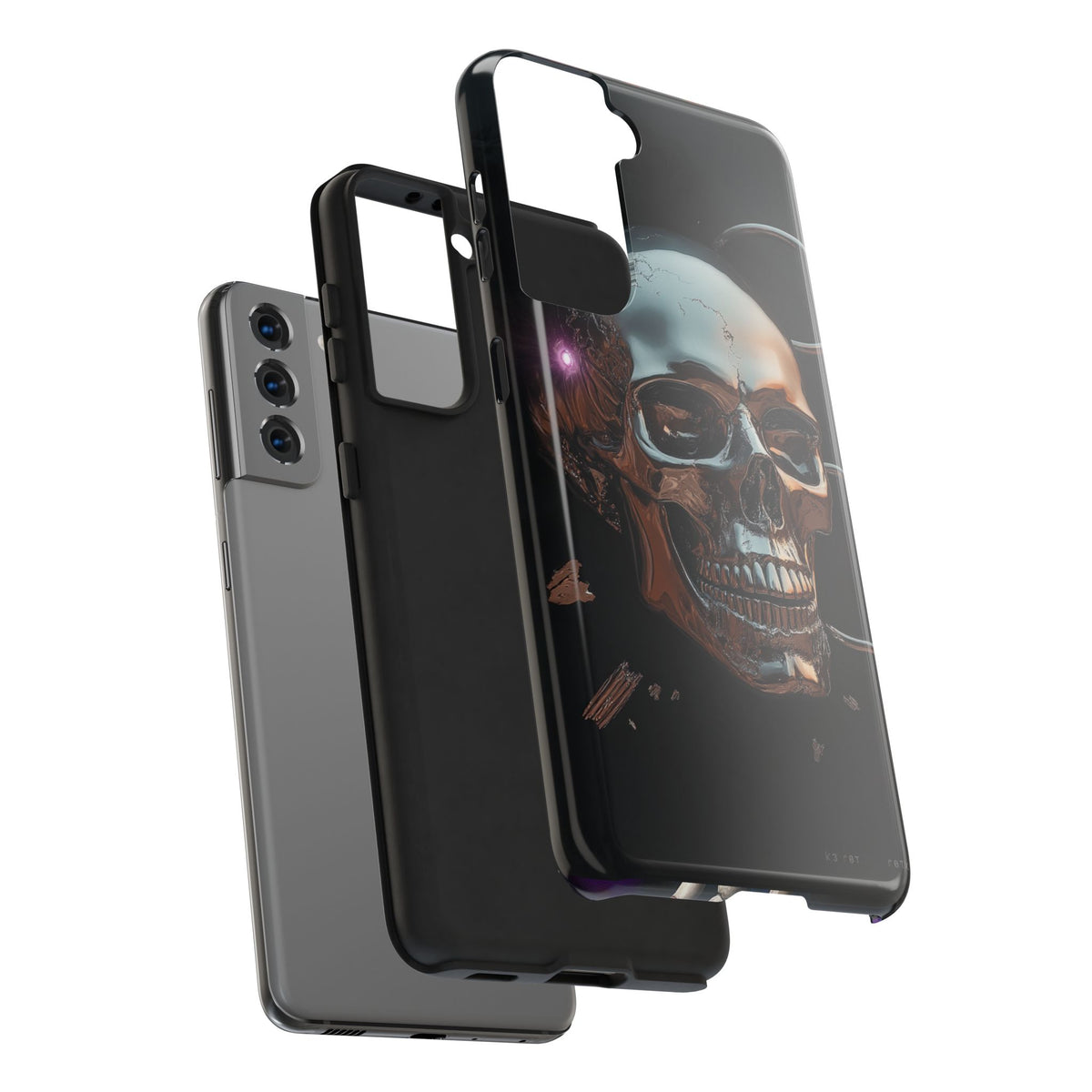 Funda Premium MINUX para iPhone y Samsung Galaxy - Iron Skull 002