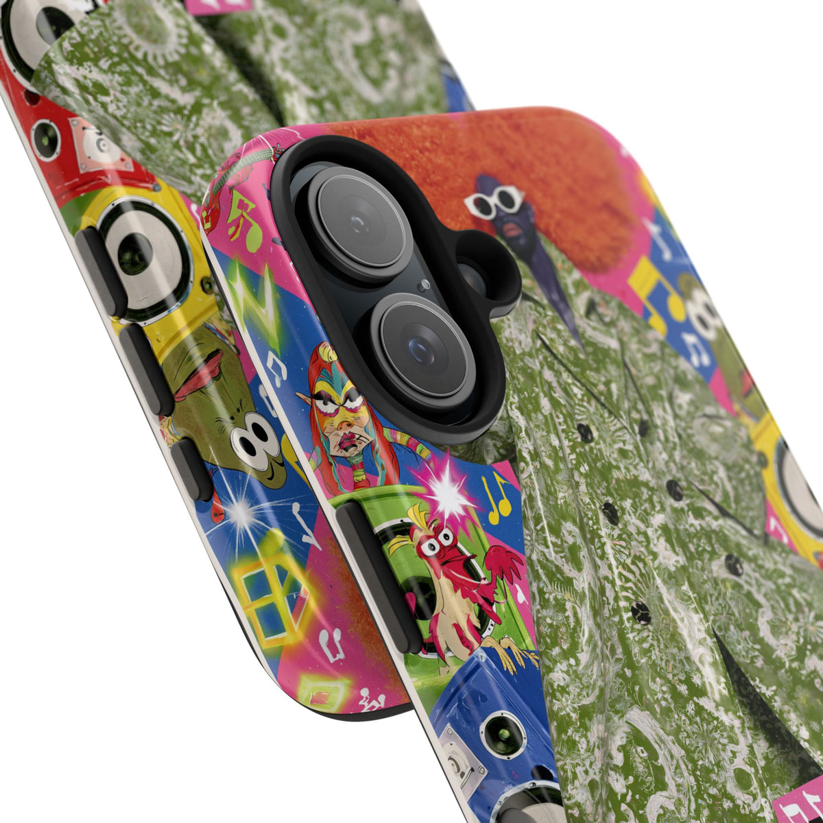 Fundas Premium MINUX para iPhone y Samsung Galaxy - Purple Tech Creature
