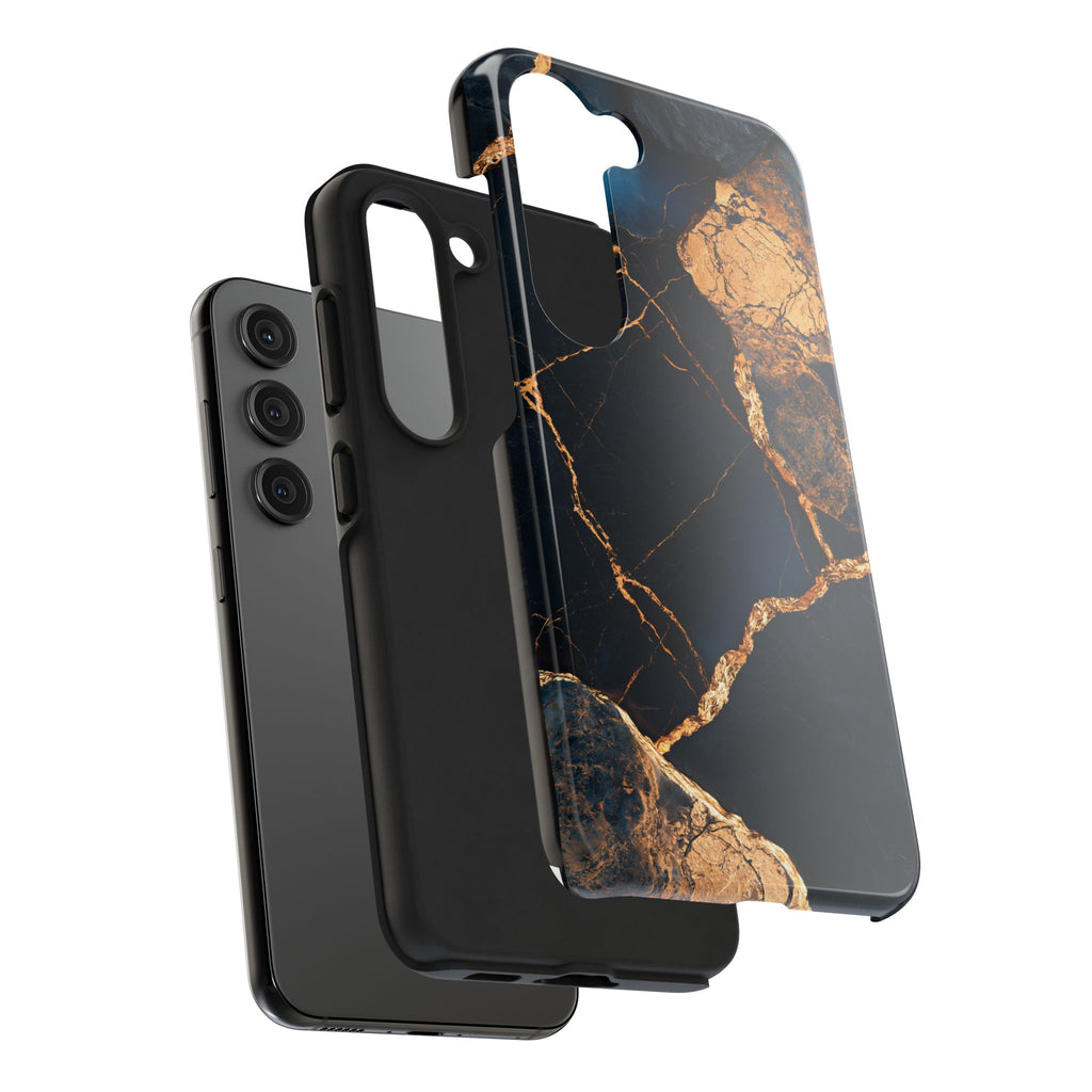 Funda Premium MINUX para iPhone y Samsung Galaxy - Golden Marble