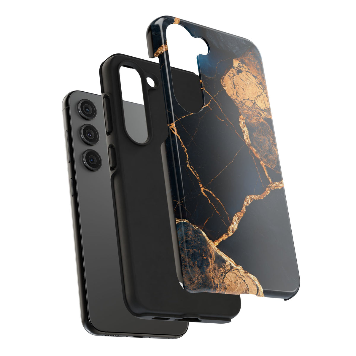 Funda Premium MINUX para iPhone y Samsung Galaxy - Golden Marble