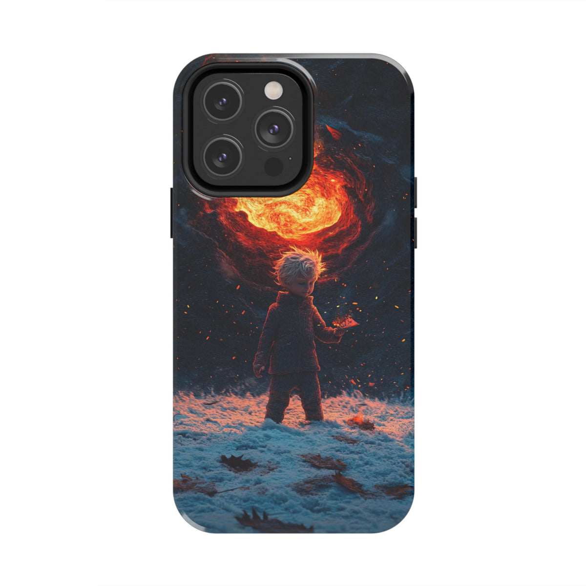 Funda Premium MINUX para iPhone y Samsung Galaxy - Flame kid