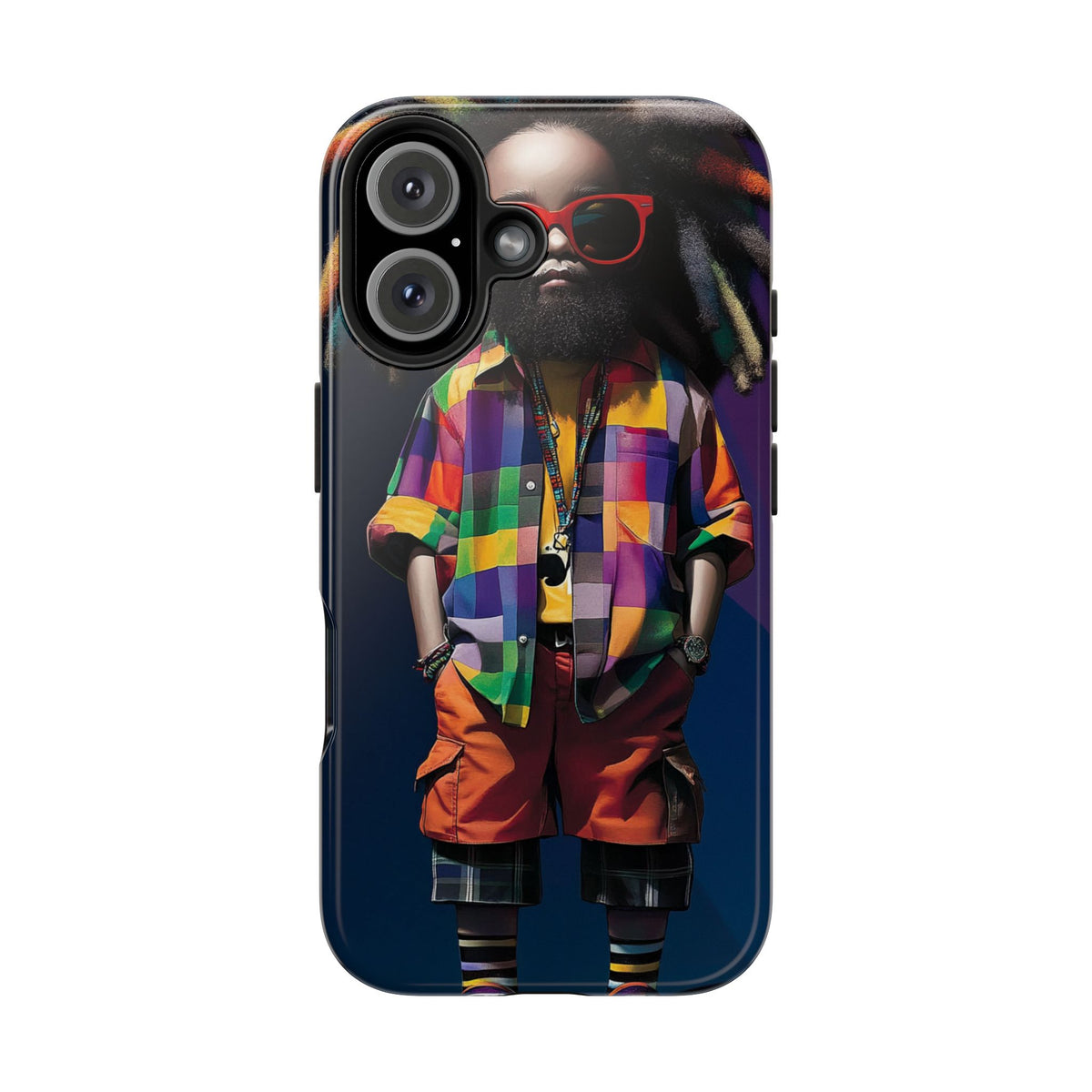 Funda Premium MINUX para iPhone y Samsung Galaxy - Psycho Shaman