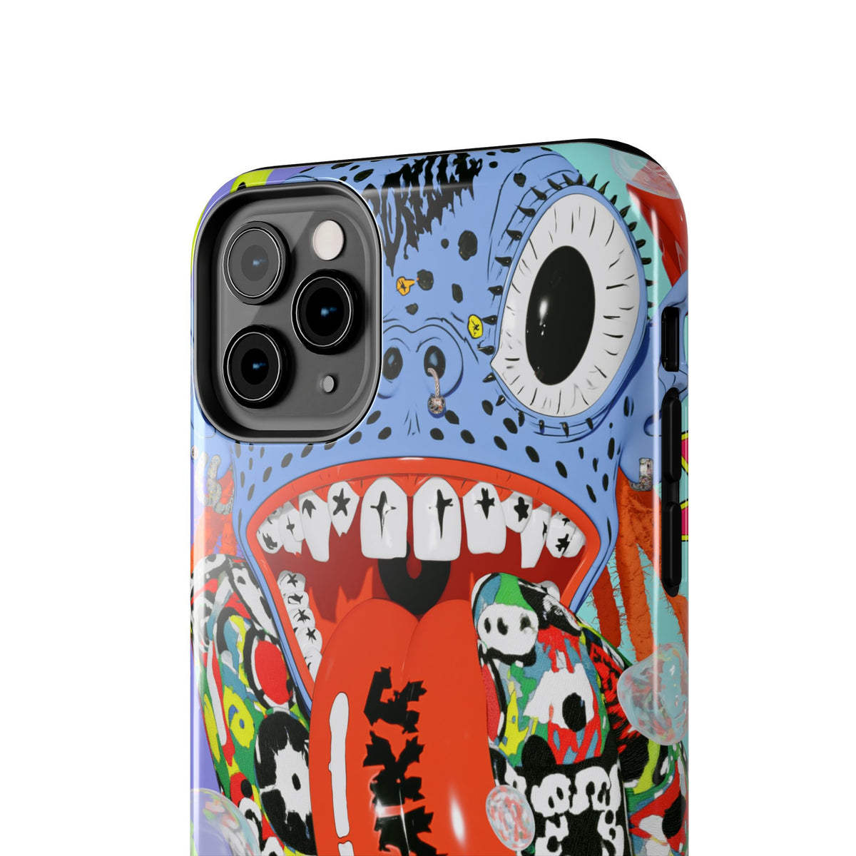 Fundas Premium MINUX para iPhone y Samsung Galaxy - Electric Blue Monster