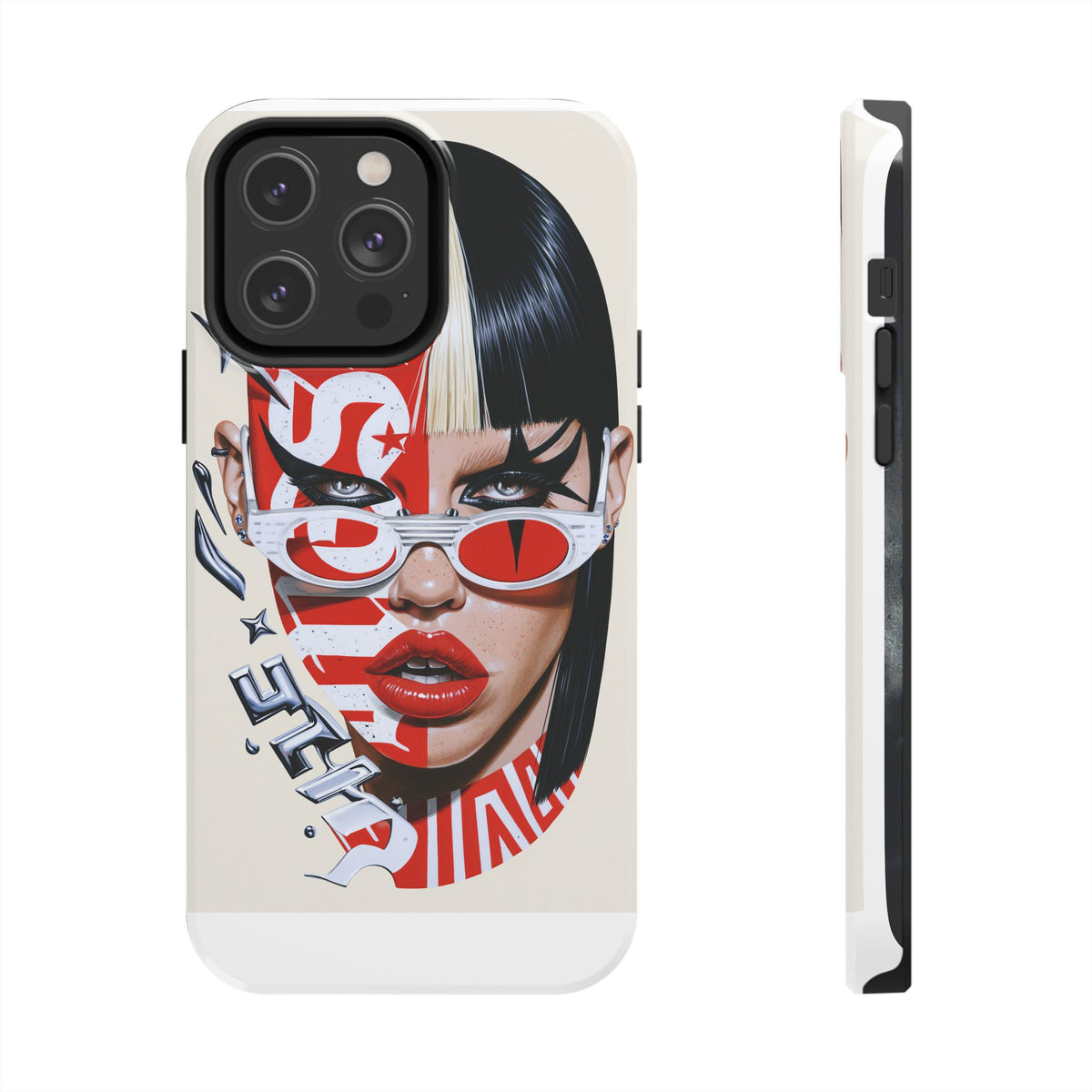 Fundas Premium MINUX para iPhone y Samsung Galaxy - Rebel Red Glasses