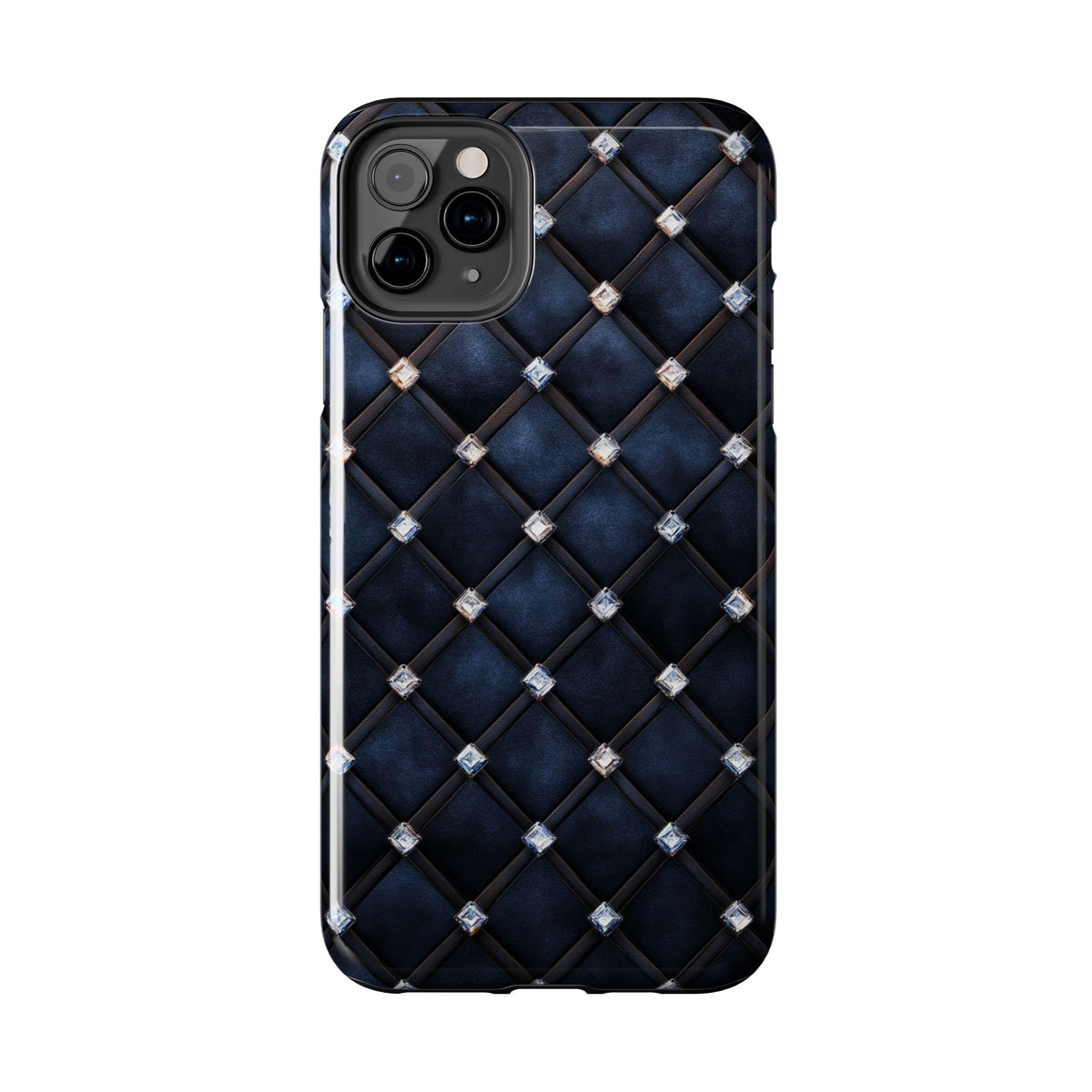 Fundas Premium MINUX para iPhone y Samsung Galaxy - Midnight Diamond Quilt